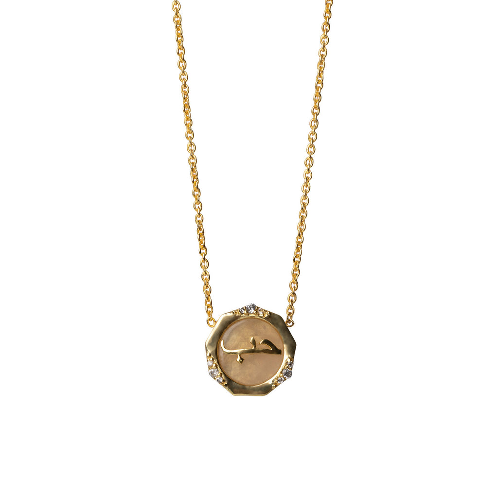 Love (Hub) Rose Quartz Studded Necklace