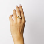 Love (Hub) Rose Quartz Studded Ring