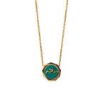 Peace (Salaam) Blue Turquoise Necklace