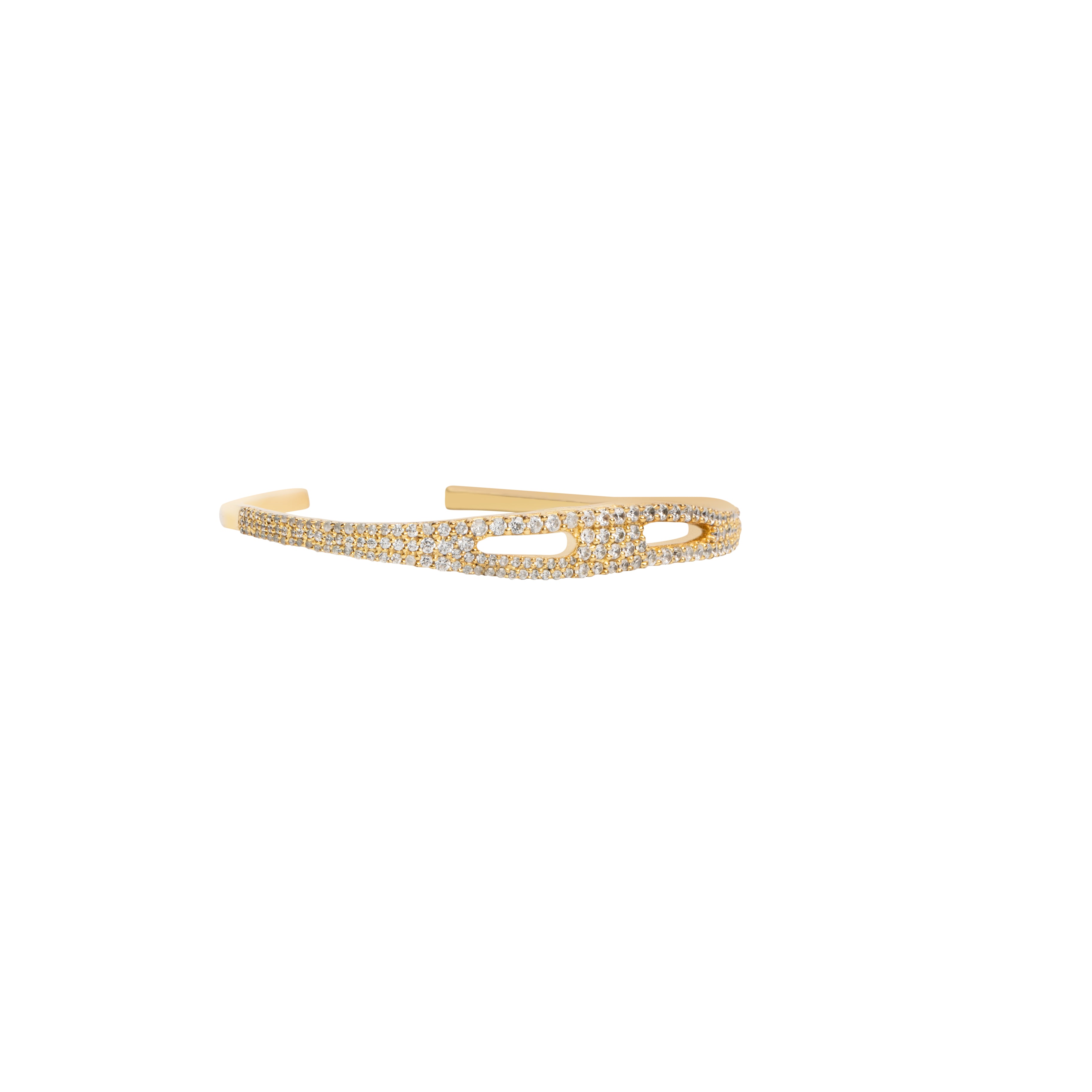 Studded Molten Bangle