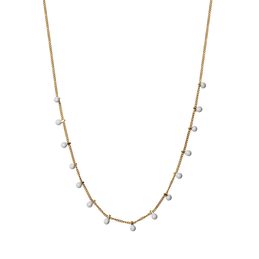 White Enamel Ball Chain