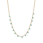Blue Enamel Ball Chain