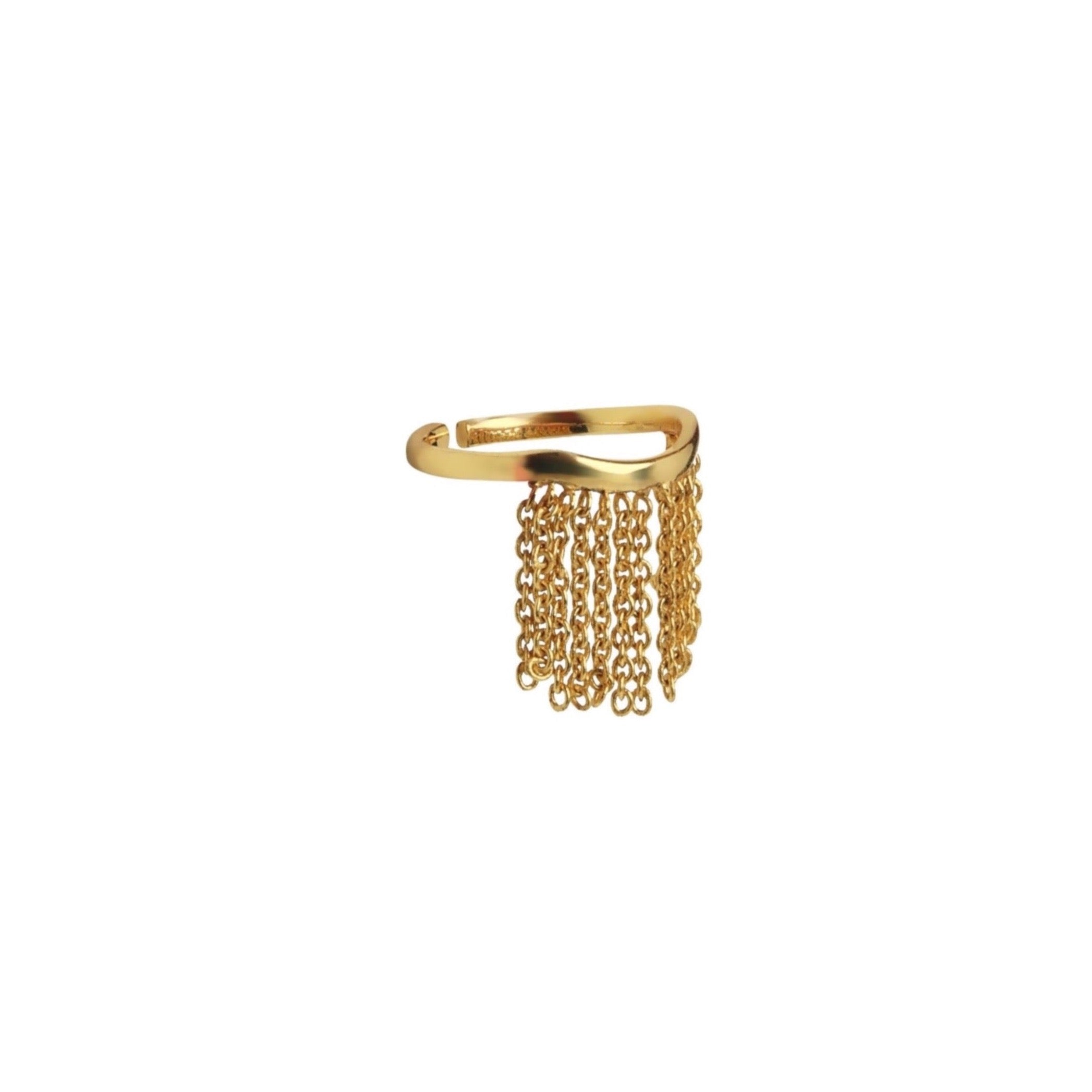 Chain Tassel Ring