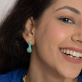 Sea Blue blob Studs