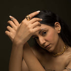 Bold Gold Molten Ring