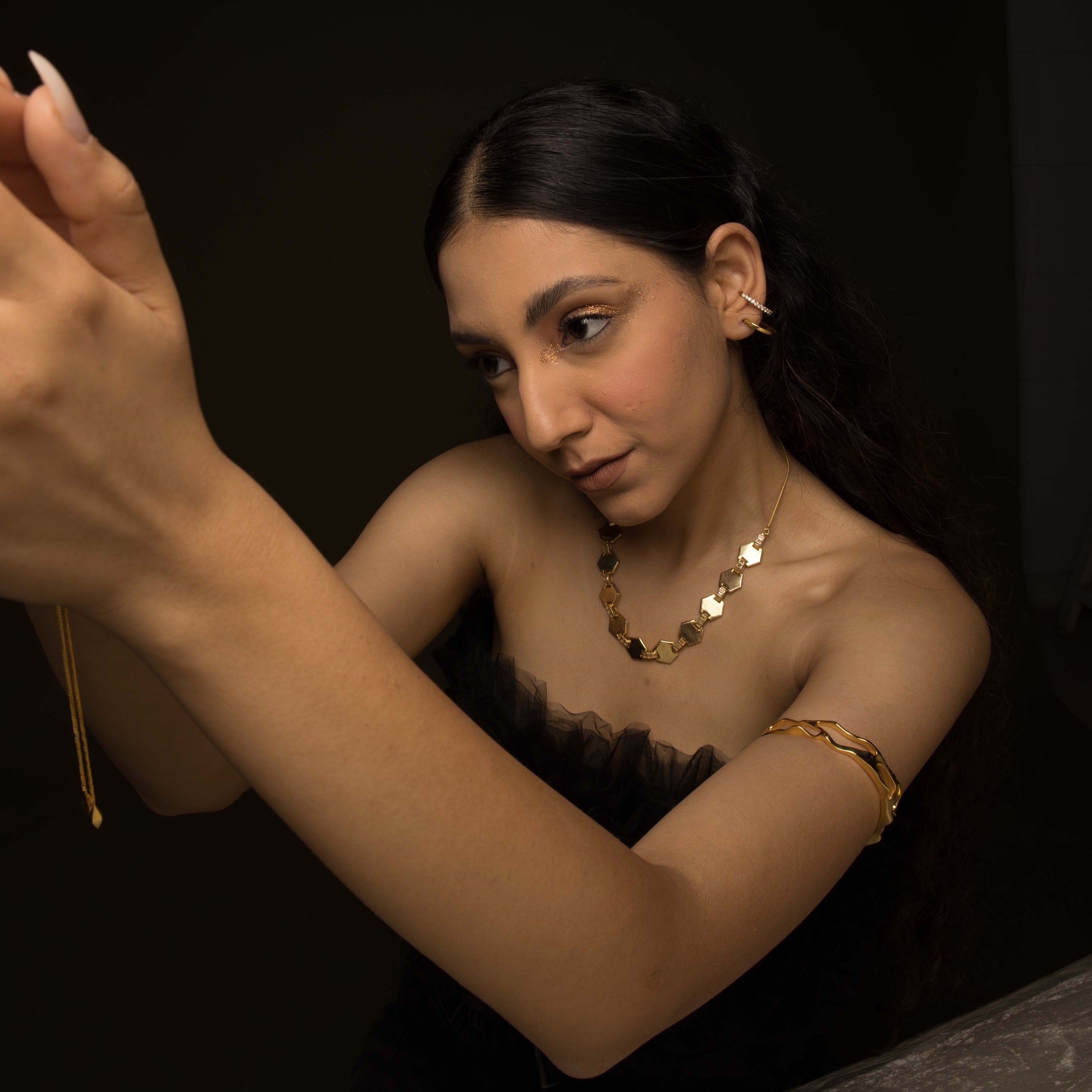 Molten Gold Bangle