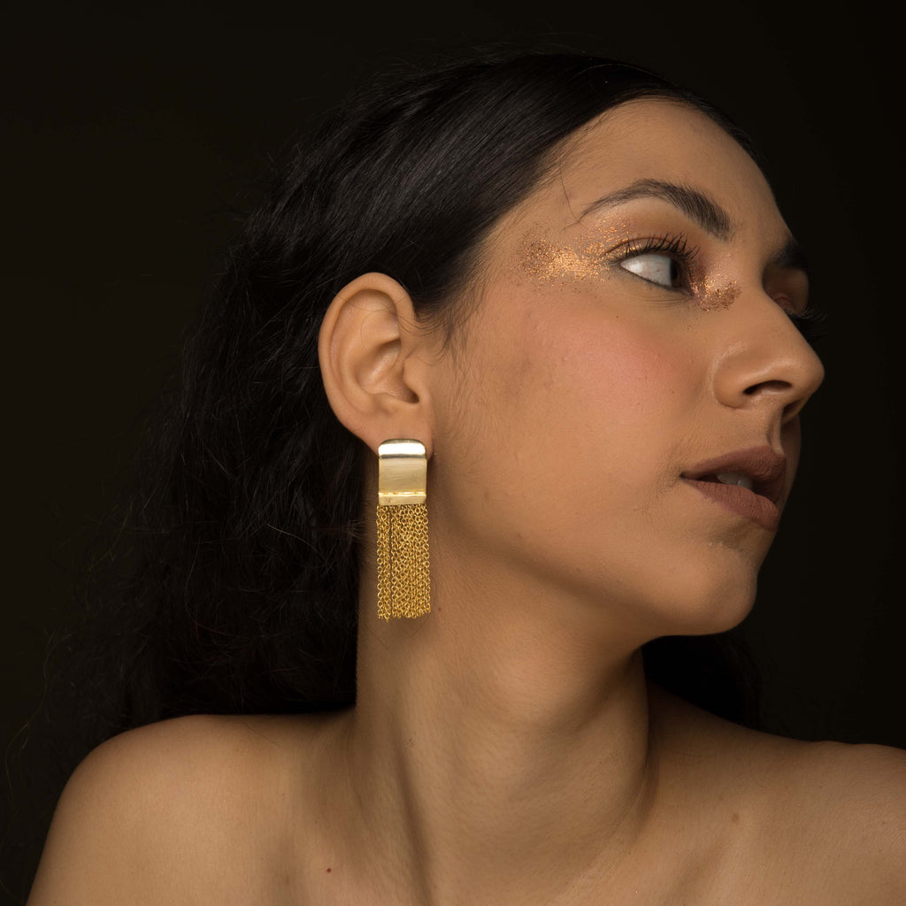 Chain Tassel Earrings