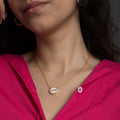 Faith (Imaan) Mother of Pearl Studded Necklace