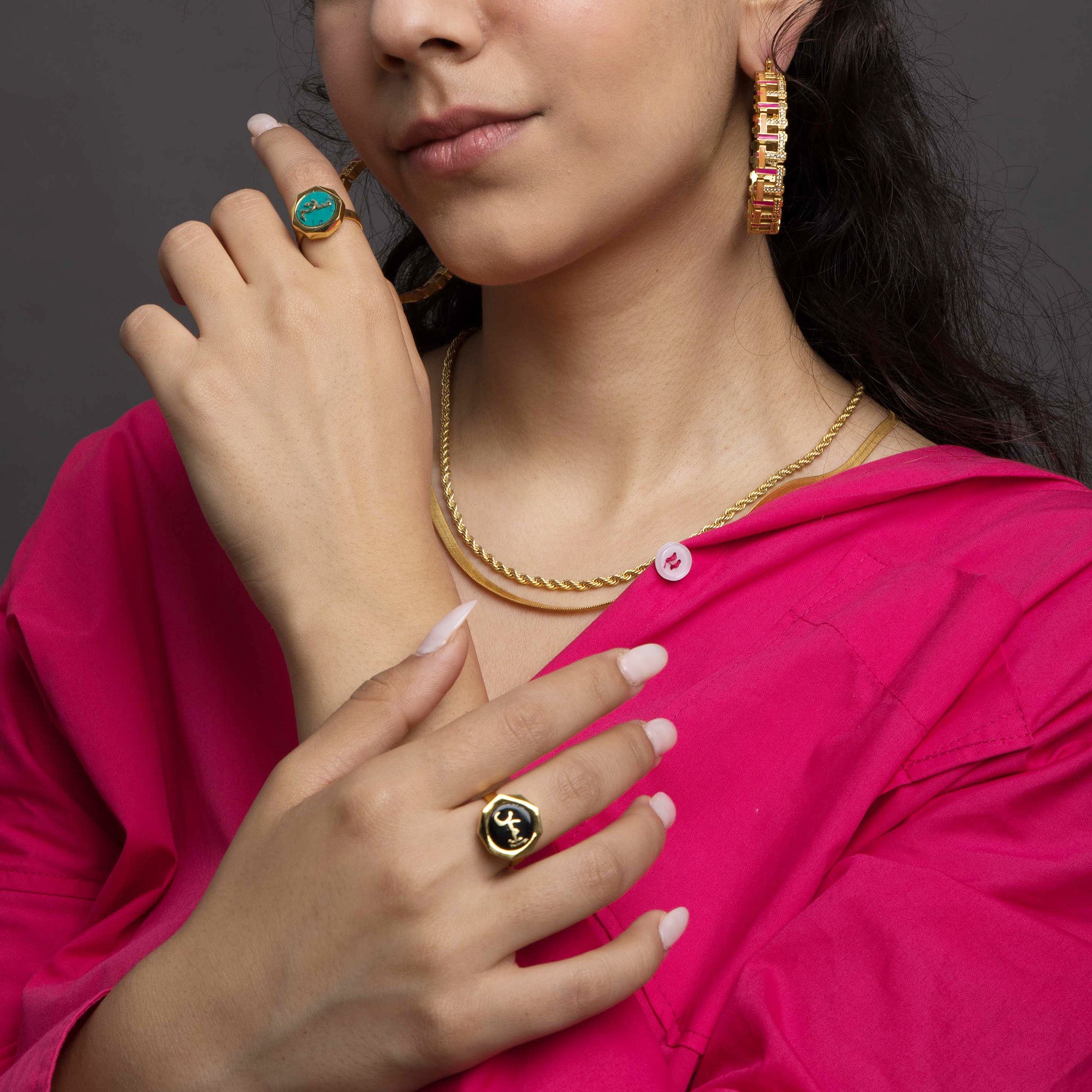 Faith (Imaan) Onyx Ring