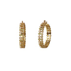 Olive Green Hashtag XL Hoops