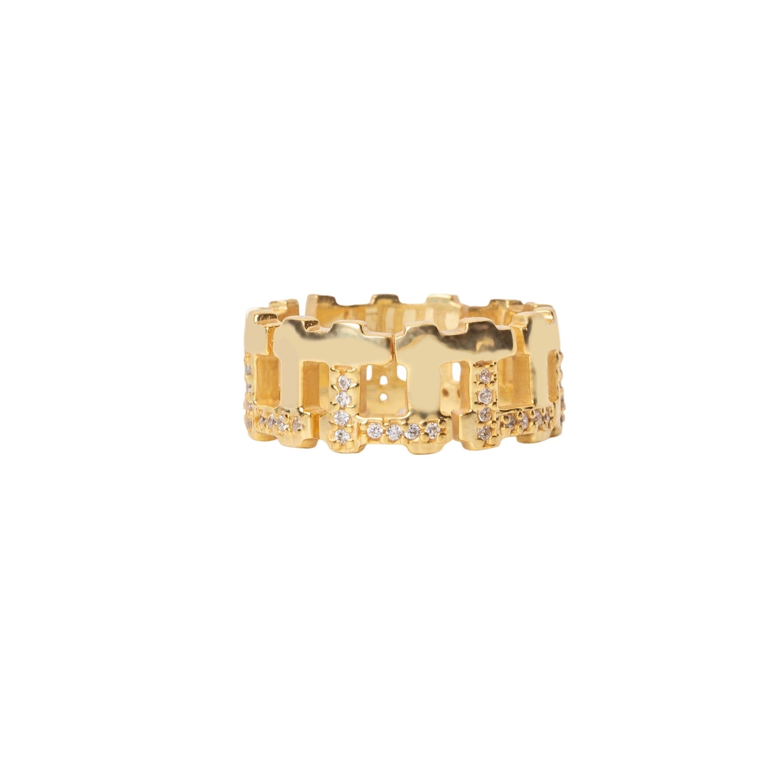 Gold Hashtag Ring