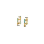 Blue Hashtag Short EarStuds