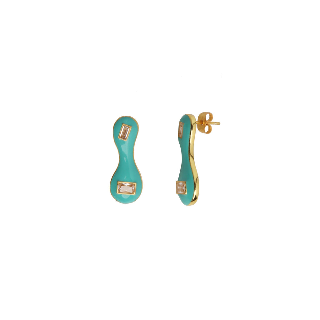 Sea Blue blob Studs