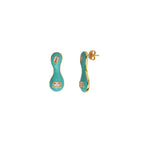 Sea Blue blob Studs