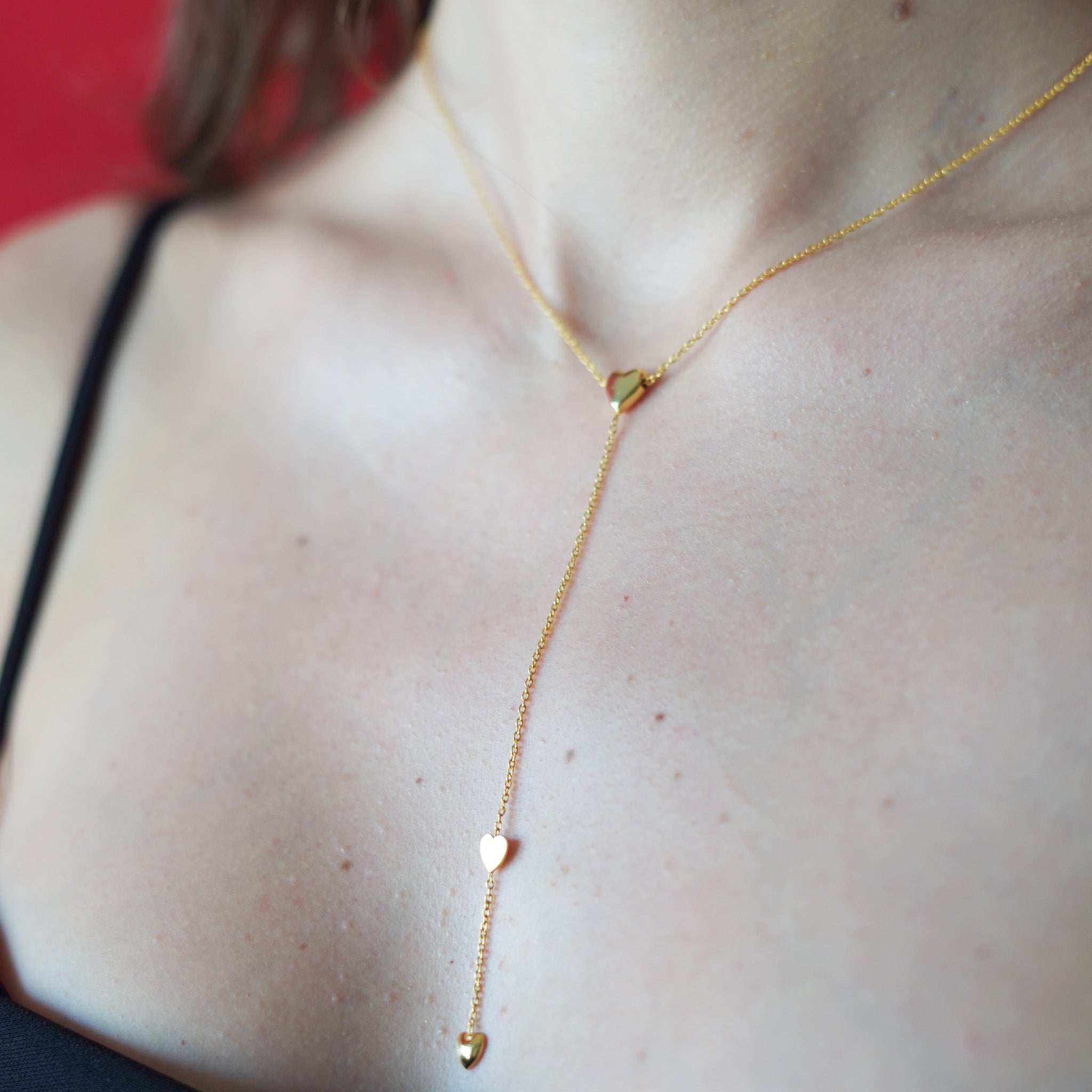 Bubble Heart Lariat