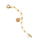 Shukr (Gratitude) Rose Quartz Charm Bracelet